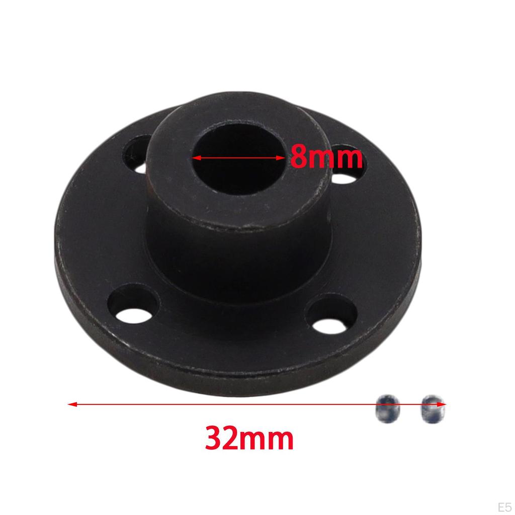 Flange Shaft Coupling Connector Durable Parts Accessories with Fastening Screw DIY