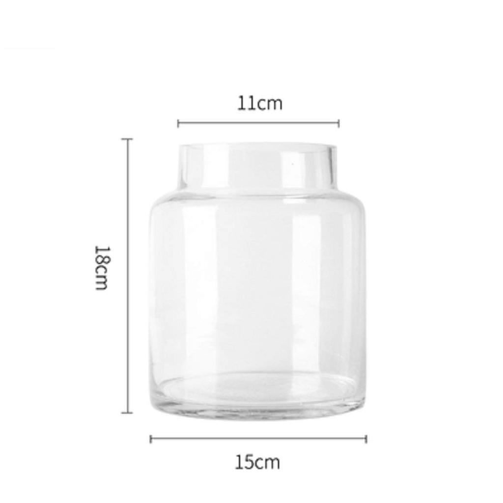 Glass Vase, Transparent, Large Vase, Flower Base, Glass Base, Glass Bottle, Arrangement, Interior, Hydroponics, Ikebana, Artificial Flowers, Stylish,