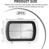 2 PCS Car Sun Visor Vanity Mirror, Clip-on Deluxe Visor Mirror Shading Cosme