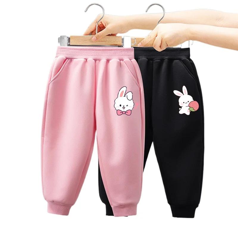 Barnkläder Barnkläder Casual Barnbyxor Modebyxor för Barn Söta Mjukisbyxor 2-delat Set Flickbyxor