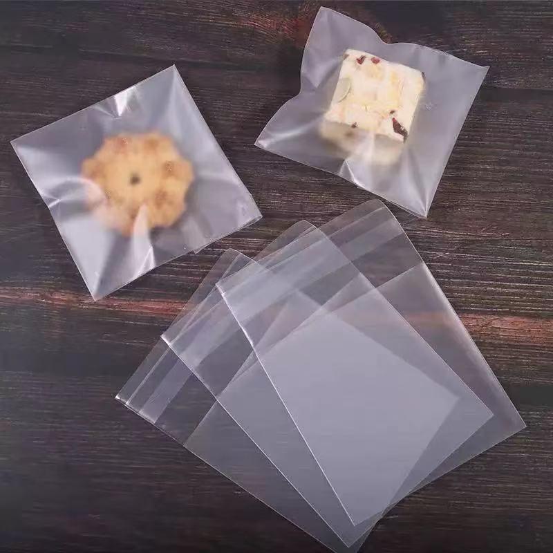 In-Stock Frosted Self-Adhesive Self-Sealing Cookie & Mooncake Bags - Small, Thickened Packaging for Food & Biscuits
