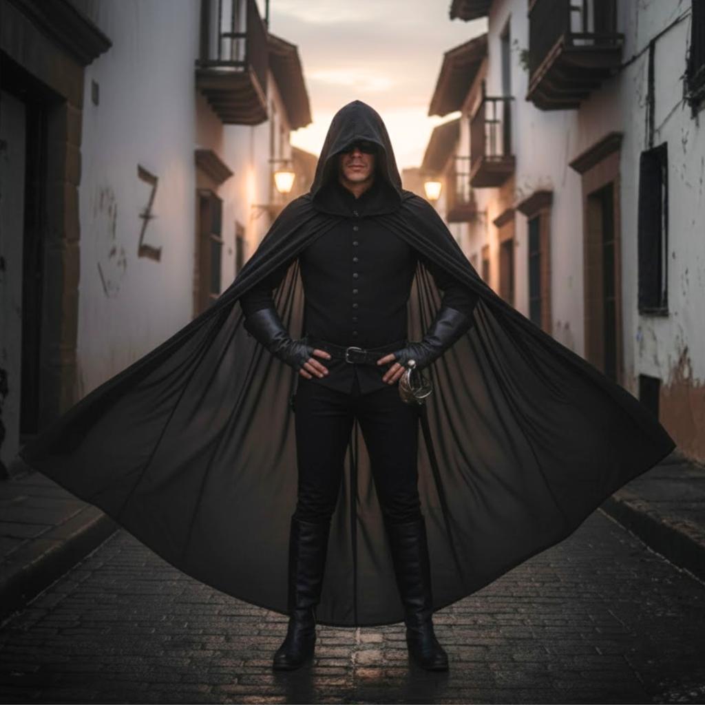 Zorro Costume Cape And Mask