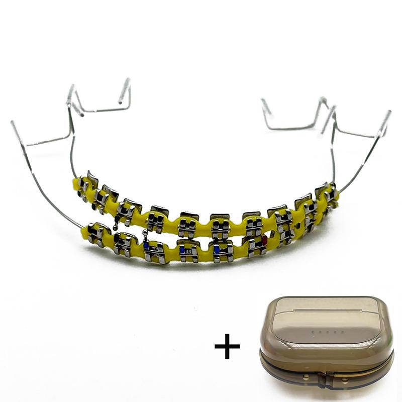 

Красочные Стоматологические Накладные Брекеты С Крючком Временное Украшение Зубов С Металлическими Дугами Брекет С Крючком Лигатурная Вязка Стоматологический Инструмент жёлтый