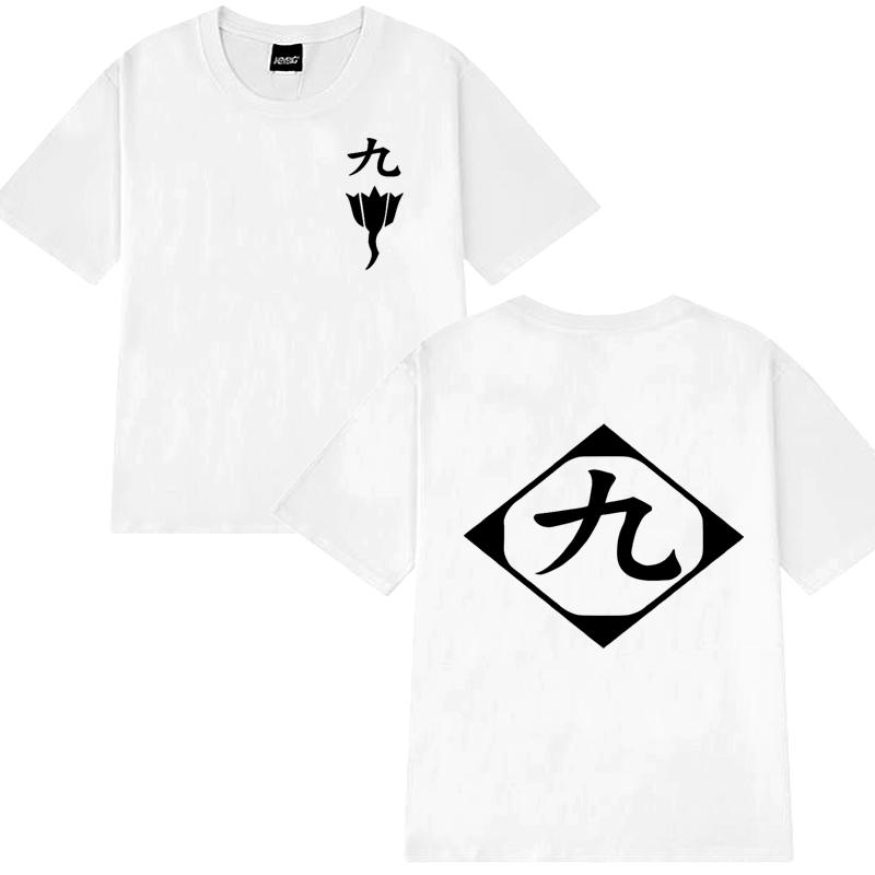 2025 Hot Sale Anime Cotton Harajuku T Shirt Men Women Bleach Cosplay Short Sleeve T-shirts Unisex Zaraki Kenpachi Cotton Tops