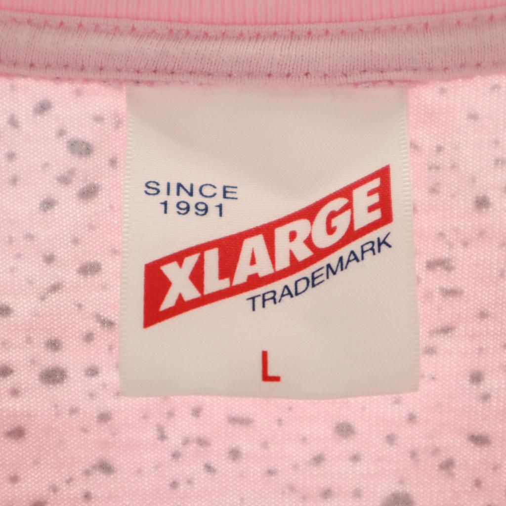 XLARGE Overall handle Short sleeve T-shirt L pink Men's Used
