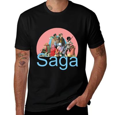 Gesamte Saga T-Shirt Vintage Print Rundhals-T-Shirt