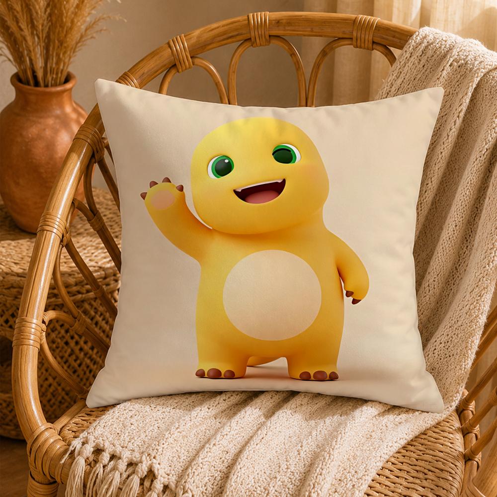 Cartoon NNailoongS Cushion Cover Ultra Soft Pillowcase CloudLike Comfort Fabric with Concealed Zipper