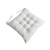 Cuscino Quadrato per Sedia 40x40cm Morbido Tessuto Spazzolato Seduta con Laccetti per Sedia da Pranzo Imbottitura e Comfort Uso Domestico