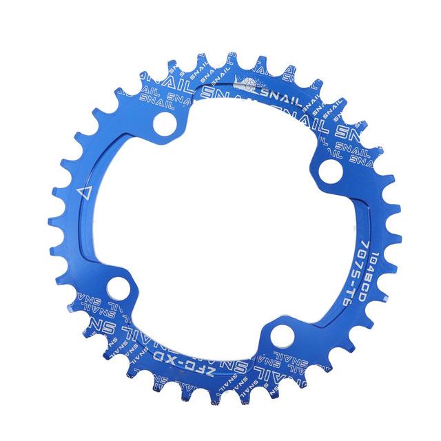 SNAIL Zębatka 104BCD Szosowa MTB Rower Górski Jednorzędowa Okrągła Narrow Wide Zębatka 32T 34T 36T 38T 40T 42T