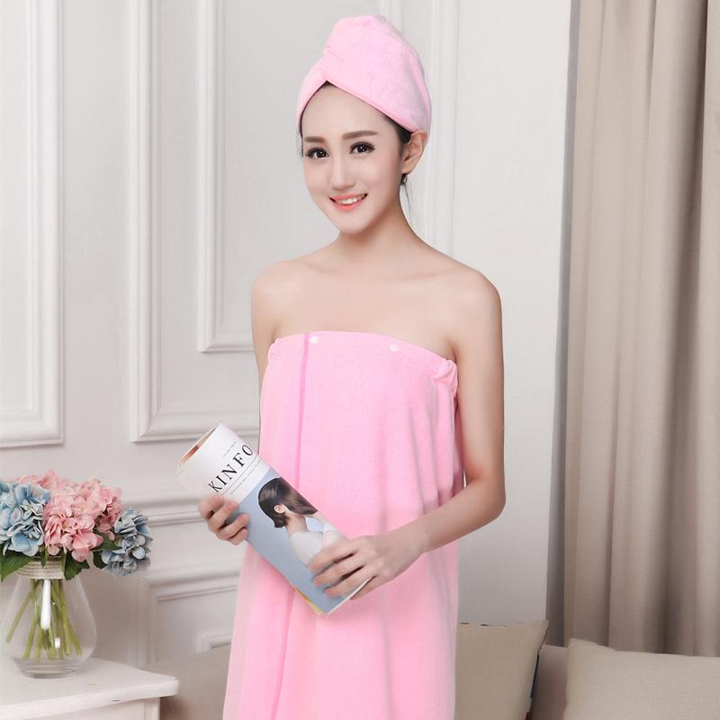 Sauna Clothes Beach Spa Bathrobes Absorbent Fast Drying  Towel  Skirt Portable Microfiber Boob Tube Top WF106