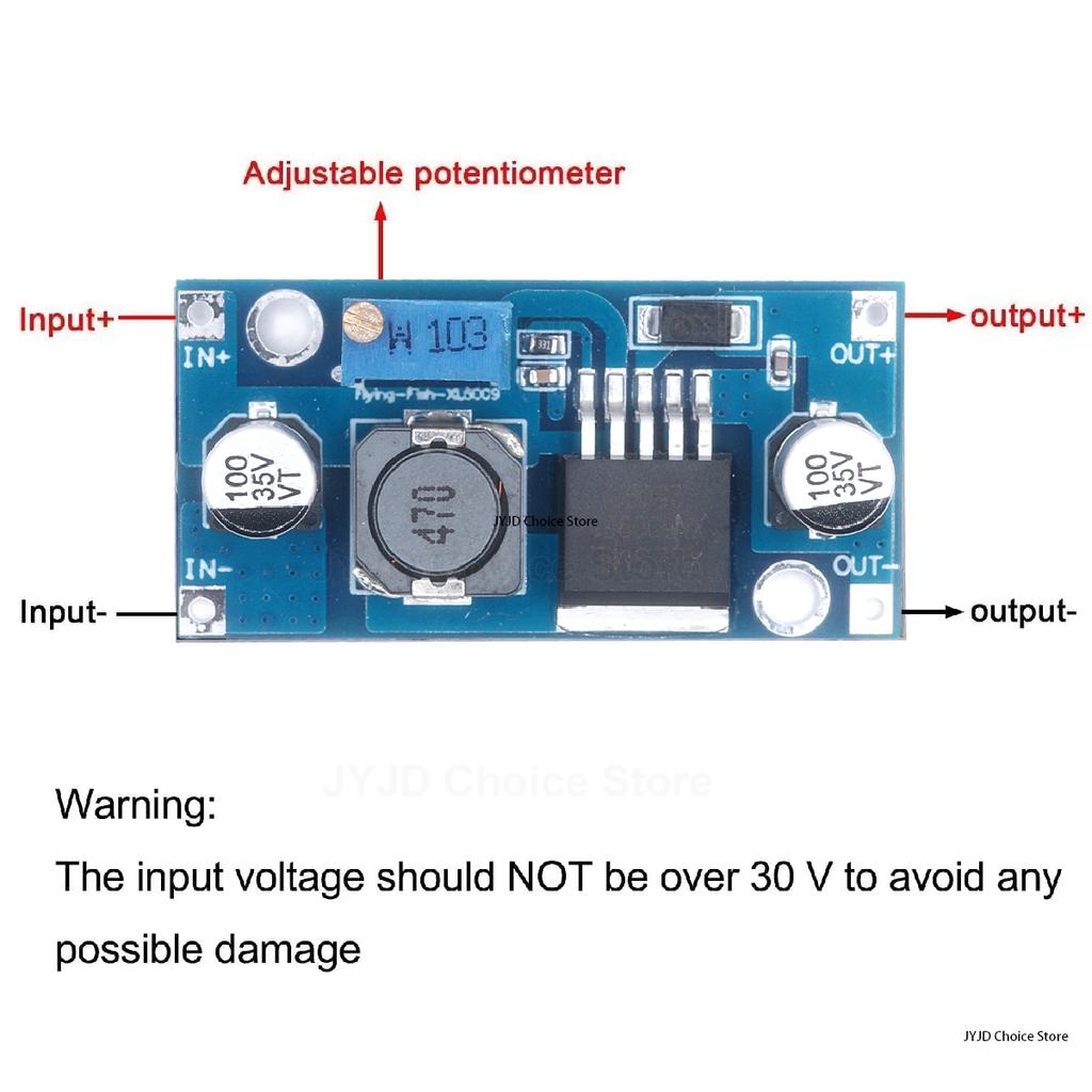 3Pcs XL6009 DC-DC Boost Voltage Converter Power Module 4A 400KHz Adjustable Switch Module 3.8-30V to 1.25-35V Power Supply