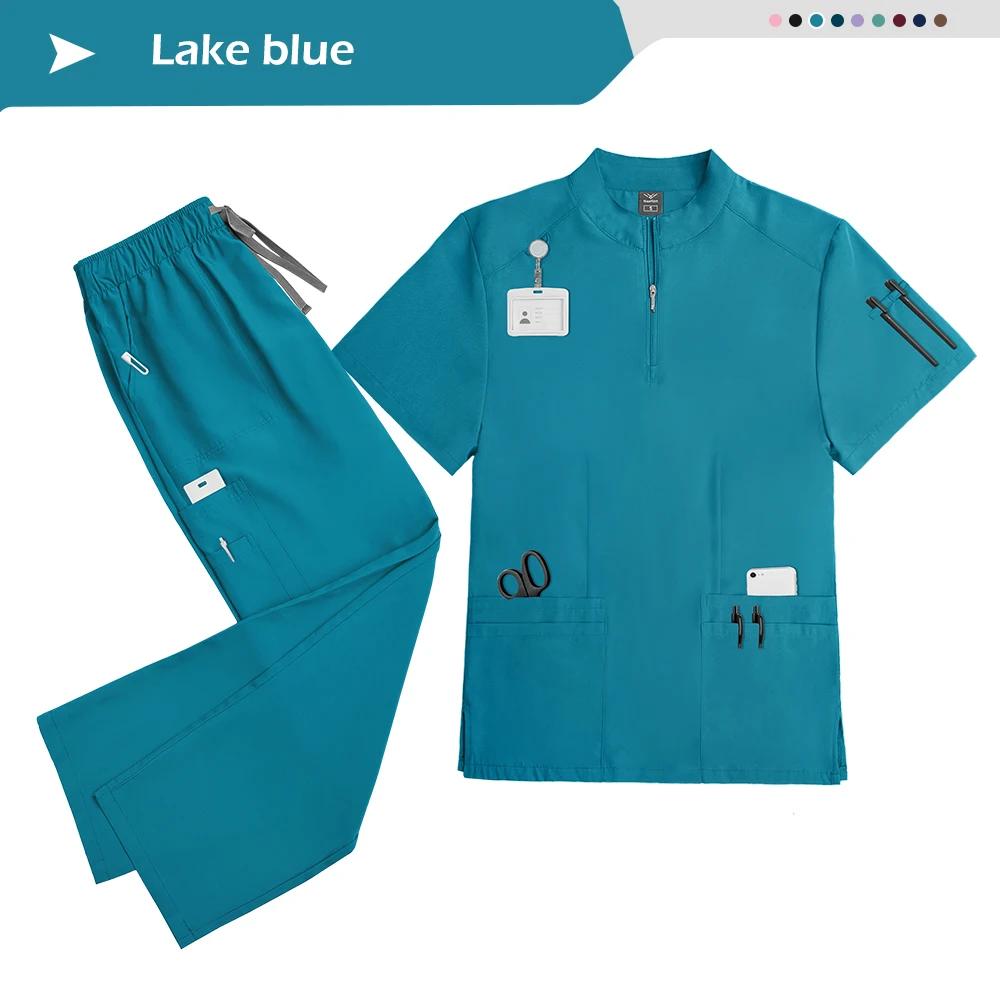 Scrubs Women Beauty SPA Uniform Pet Clinic Store Veterinary Dentistry Work Clothes Set High-quality Medical Nurse Uniform Unisex
