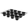 12 Cup Muffin Pan Carbon Steel Cupcake Baking Pan Anti Stick Cupcake Tin for Home Kitchen