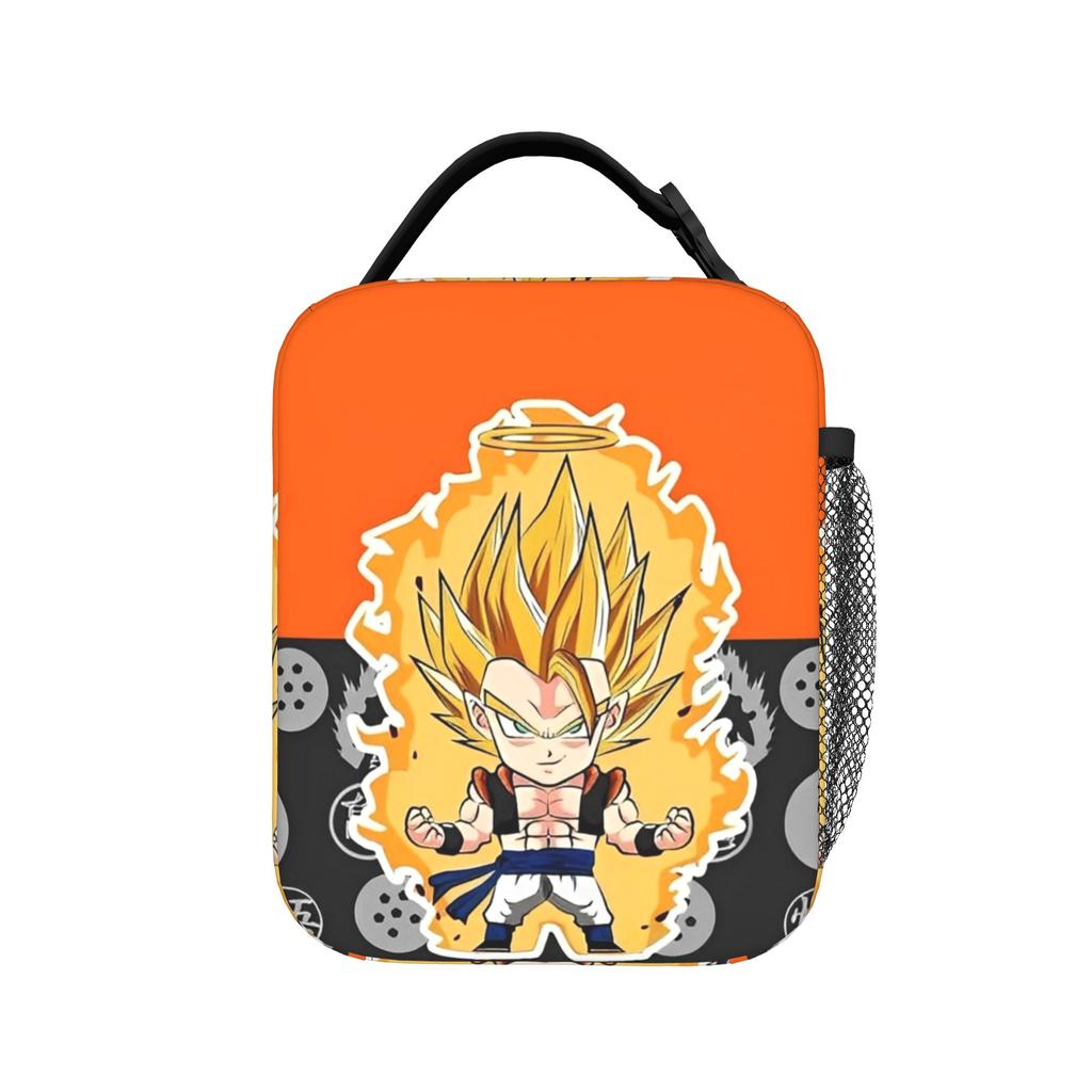 DBZ Insulated Lunch Bag Leakproof Vegeta Anime Meal Container Thermal Bag Tote Lunch Box Work Outdoor Men Women