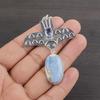 Natural Blue Owhyee Opal Gemstone 925 Sterling Silver Jewelry  Pendant 2.57" AJP-2331