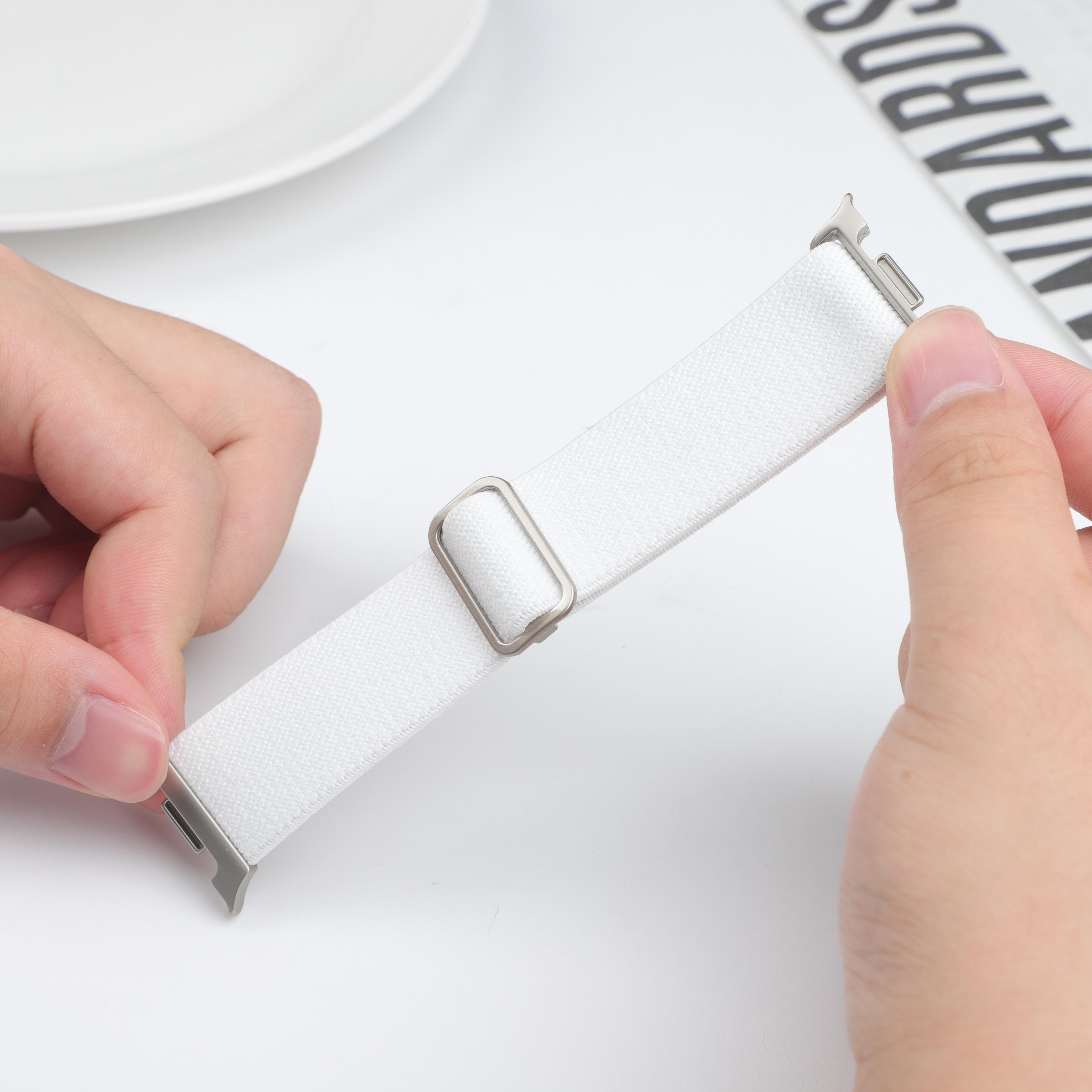 

Scrunchie for Samsung Galaxy Watch 8 Strap 44mm 40mm Elastic Nylon Correa Pulseira Bracelet Galaxy Watch 8 Classic Band 46mm galaxy 8classic 46mm белый