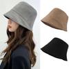 Defang Suede Bucket Hat Fashion Winter Hat