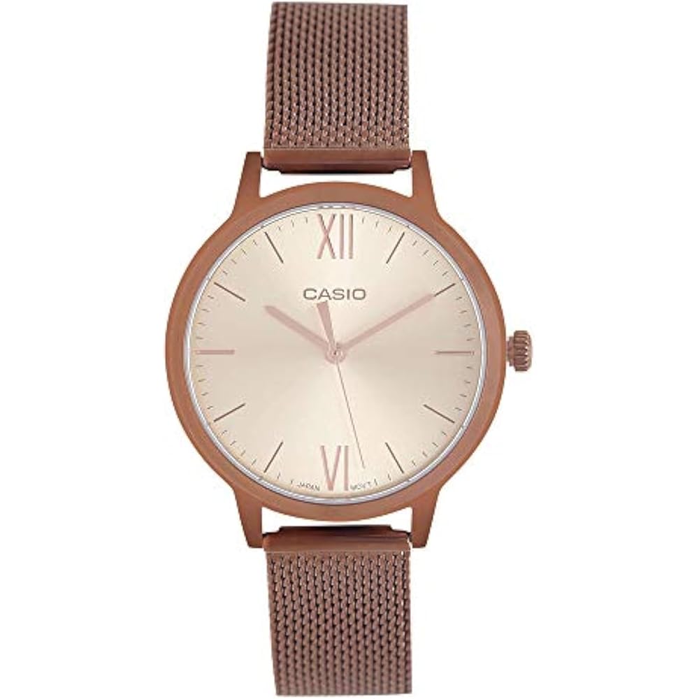 Casio Enticer Analog Women s Watch Rose Gold Dial Multi-Color Chain Strap LTP-E157MR-9ADF