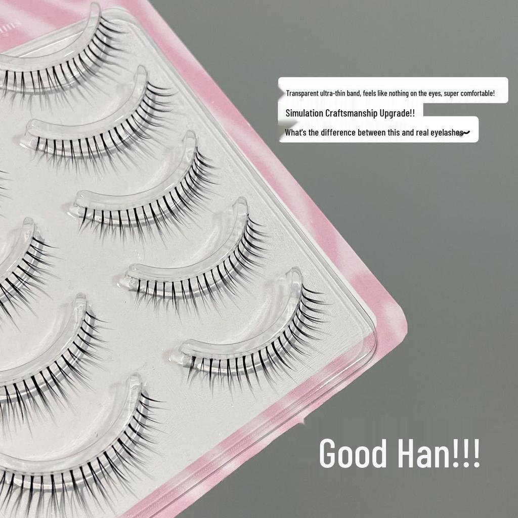 Honey Box Natural 9mm Lightweight False Eyelashes: Photogenic One-Piece, Root by Root, Full Strip.