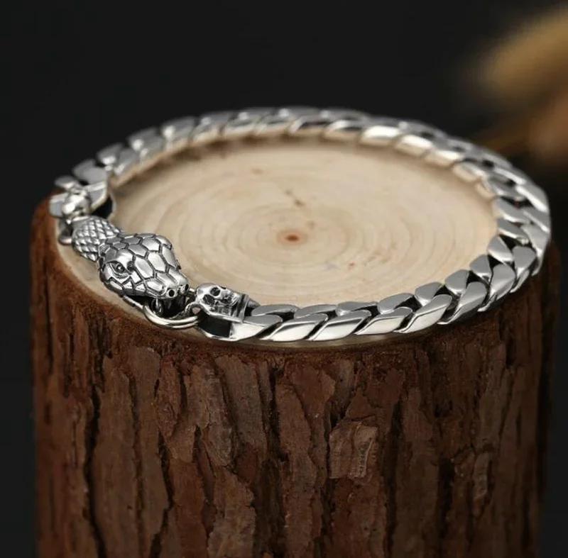 Lion head animal bracelet for men stainless steel braided chain wristband bracelet fashion hip hop jewelry