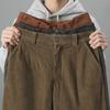 Heren losse rechte corduroy wijde broek - Trendy Japanse retro katoenen werkbroek