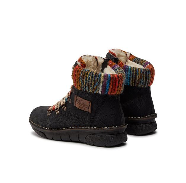 Rieker 73343-00 Ankle Boots, Black