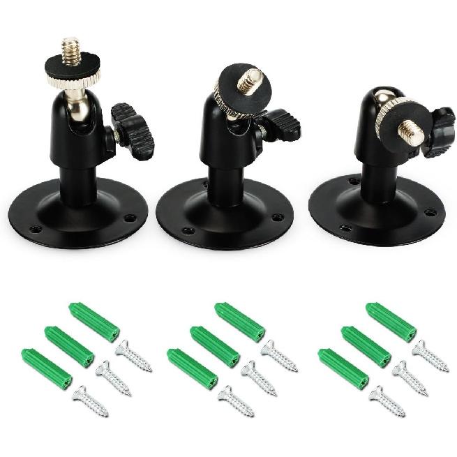 Security Wall Mount for Oculus Sensor Arlo, Arlo Pro,R Stick Up Cam Wired/Battery,SERMICLE Metal Security Camera Bracket Outdoor Indoor 360°