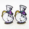 The Beauty And Beast Earrings Mrs Potter Teapot Girls Accessories Decorative
