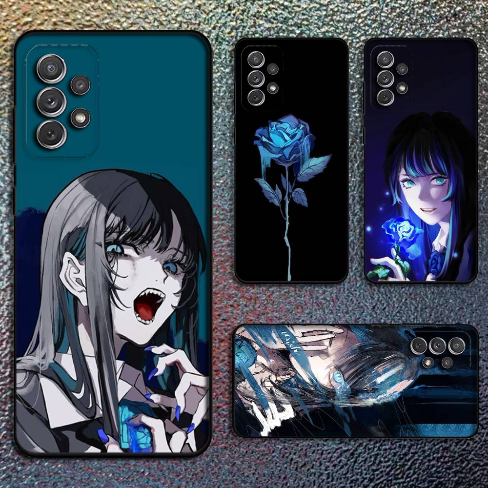 Ado Kyogen X Uta Phone Case For Samsung S25,S24,S21,S22,S23,S30,Ultra,S20,Plus,Fe,Lite,Note,10,9,5G Black Cover