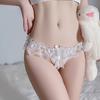 Women’s Sexy Lingerie Sheer Lace Hollow-Out Pearl Detail Panties Seductive Underwear Shorts