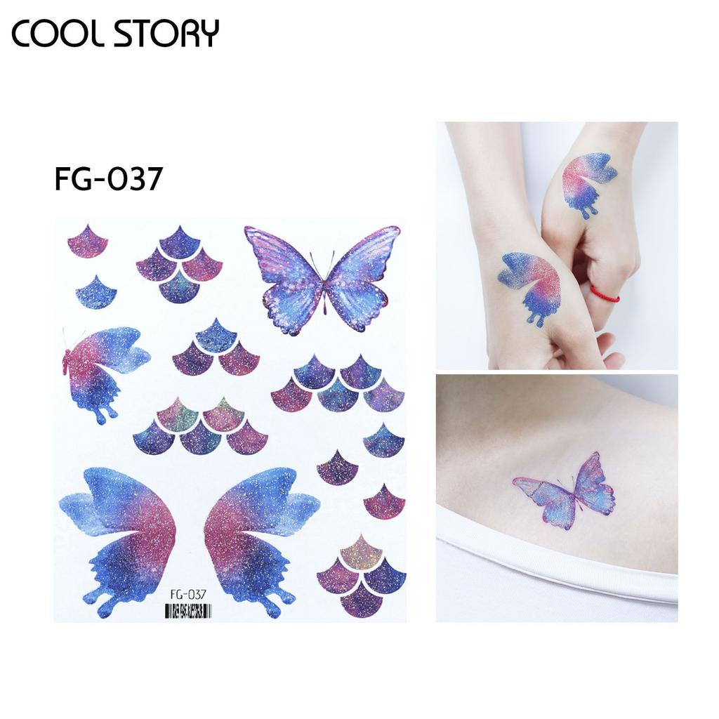 Party Stickers, Trendy Gold and Silver Embossed Valentine's Day Tattoo Stickers, Waterproof and Long-lasting Fake Tattoo Stickers
