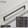 Oukali American Style Square Black Polish Chrome 128Mm 160Mm Furniture Gold Cabinet Handles Pull