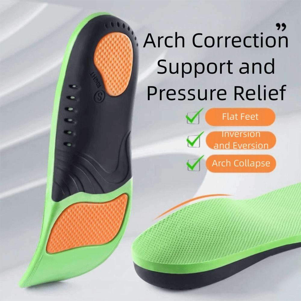 High Elastic Cushion Orthopedic Insoles Flat Arch Support Cuttable Design Arch Support Insoles Arch Foot Pad Sport Arch Support
