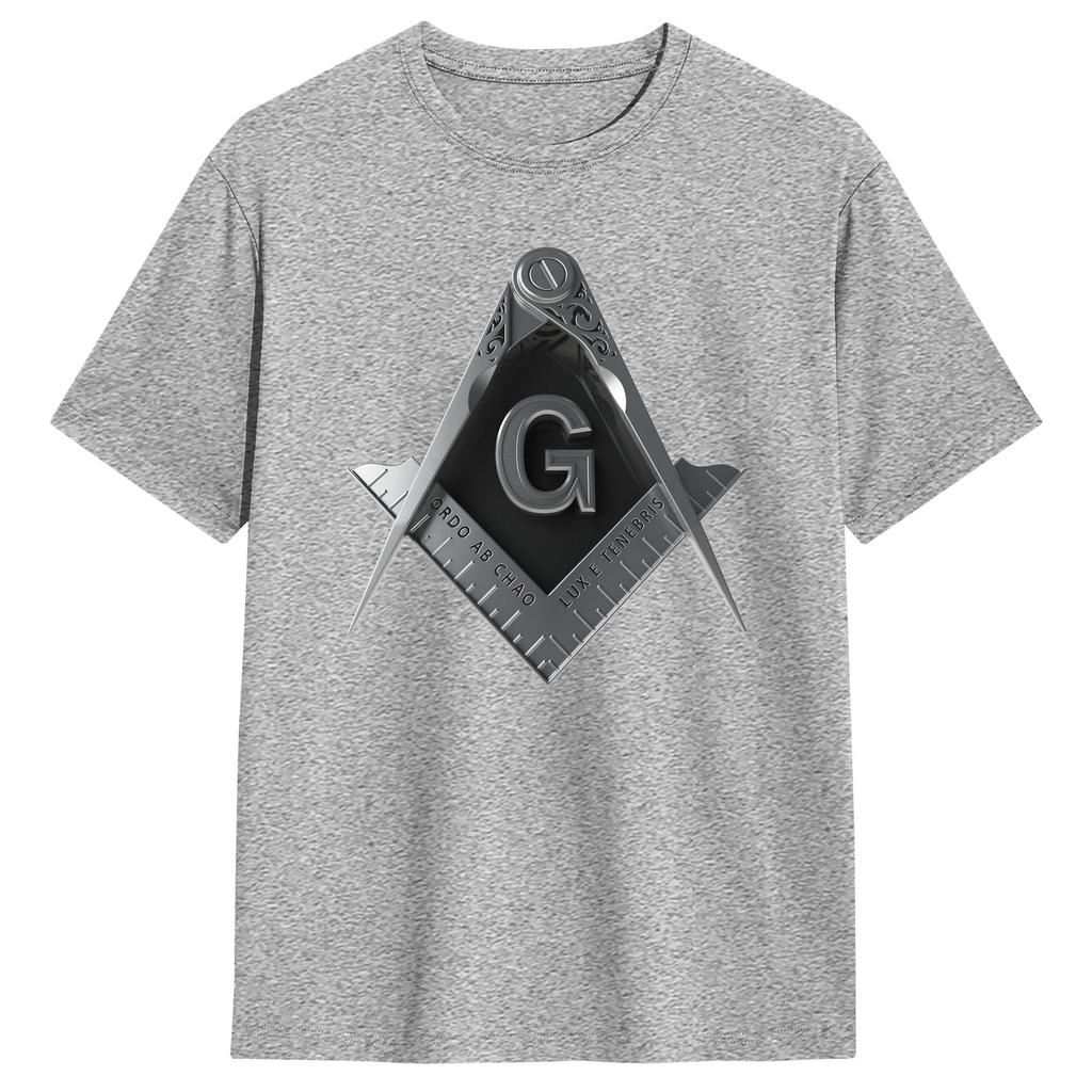 Masonic Mason Freemasonry TShirt Summer  Funny TShirts  Cotton Hip Hop Tshirt For Unisex Casual Tees