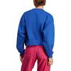 adidas Originals Sweatshirts Women's Fluorescent Blue Crew Neck Moderate Regular IA6501