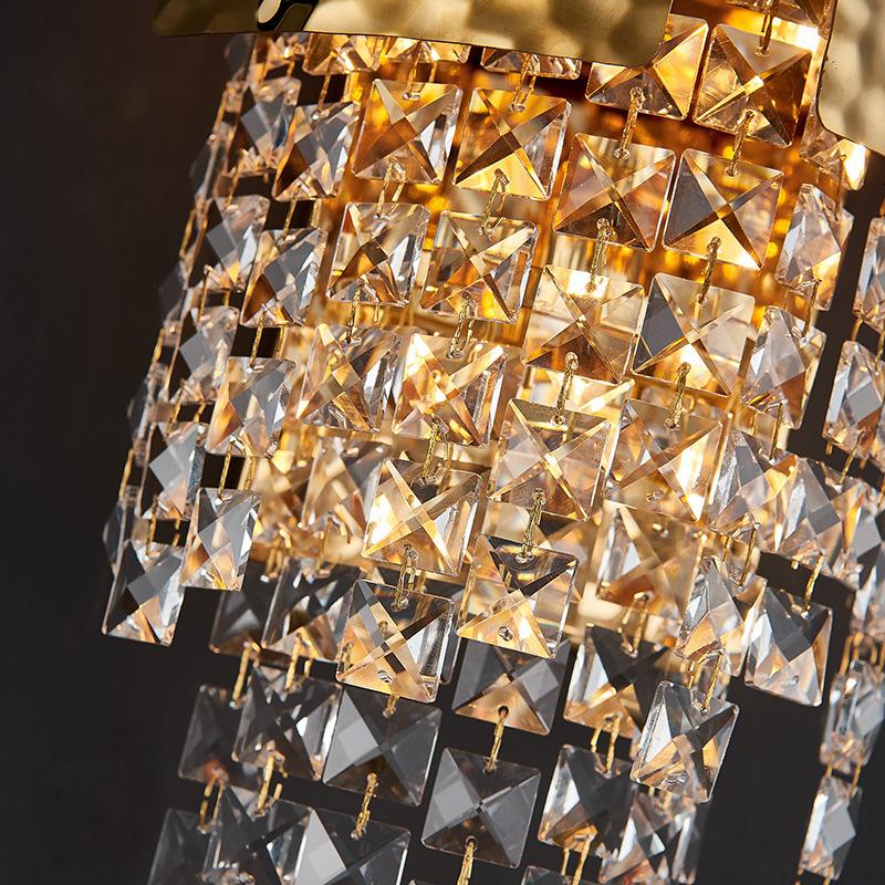 Evelyn - Gold Crystal Modern Wall Lamp