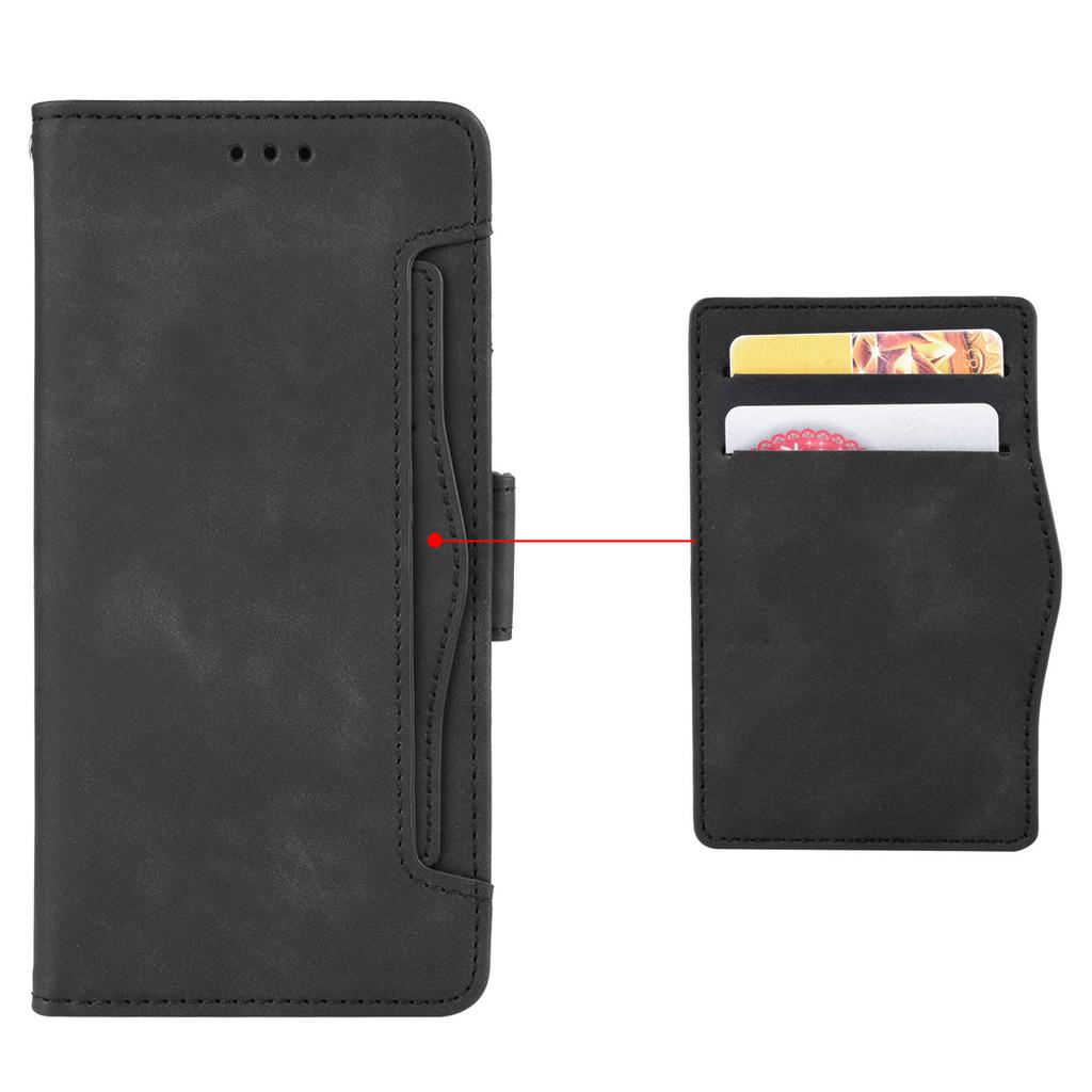 For ZTE Nubia V60 Design/Blade V60 Design Leather Case Phone Wallet Cover with Multiple Card Slots