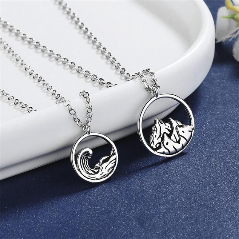 New Fashion Love Across Mountains And Seas Can Be Flat Long Distance 925 Sterling Silver Jewelry Popular Pandant Necklaces XL163