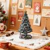 Christmas Resin Music Box Desktop Small Ornament Rotating Christmas Tree Christmas Decoration