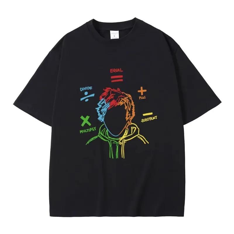 Ed Sheeran The Math Tour Sheerios Print T Shirt Harajuku Fashion Women Clothing Casual Hip Hop Tee Shirt Loose
