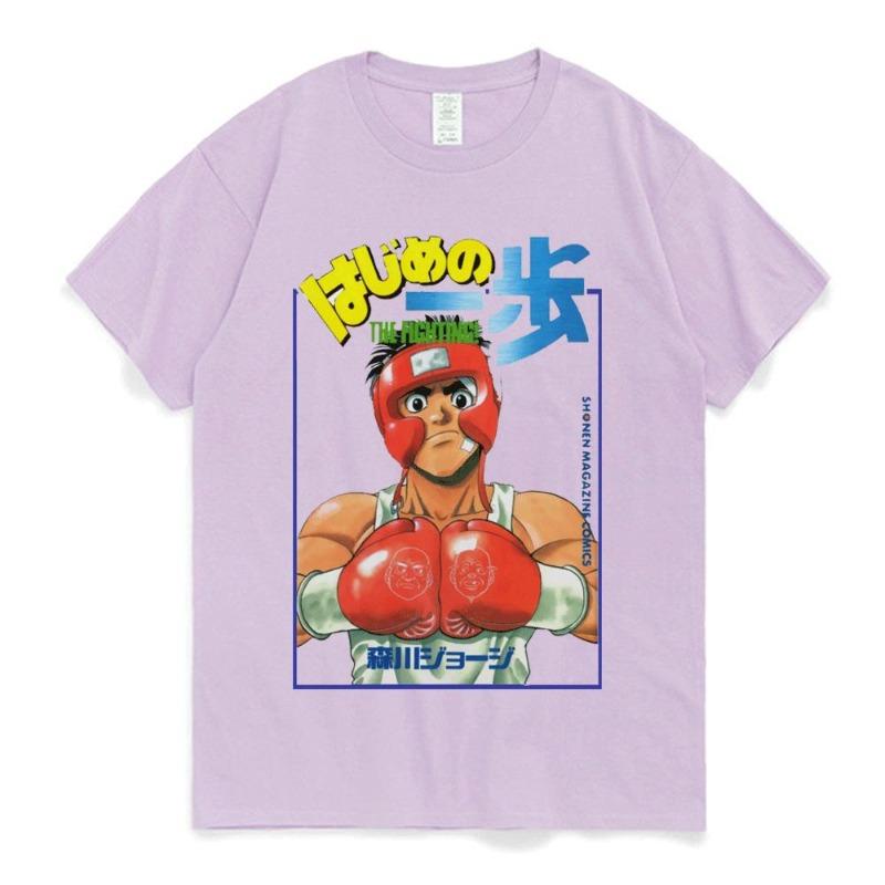 2026 Anime Hajime No Ippo T Shirt Makunouchi Graphic Print Short Sleeve Tee Shirts Cartoon Kamogawa Boxing Gym T-Shirt Streetwear