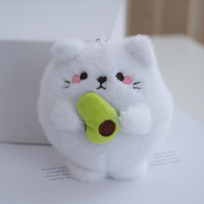 Cat Little Adorable Withplush And Pp Cotton Keychain For Bag Accessories Charm