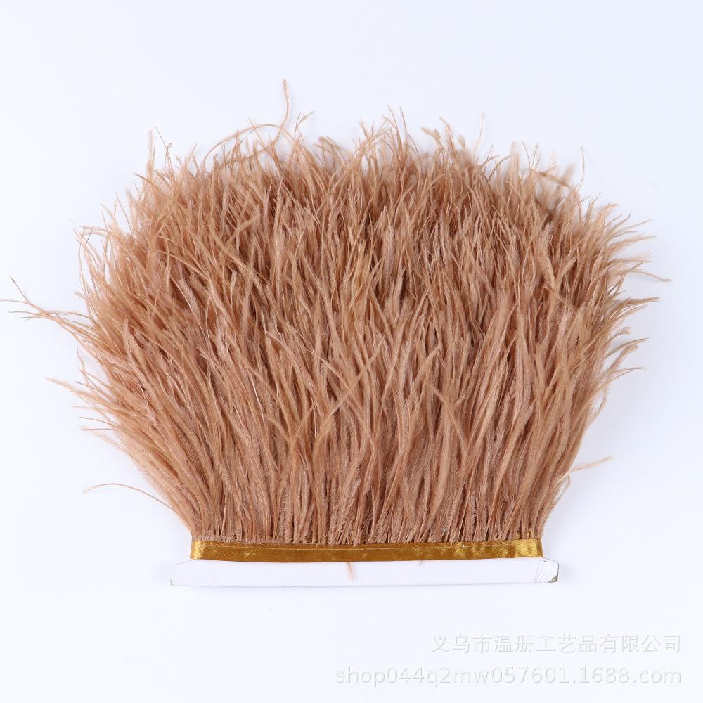 Color 10-15Cm Ostrich Hair Cloth Edge 53 Colors Wedding Clothing Accessories Diy