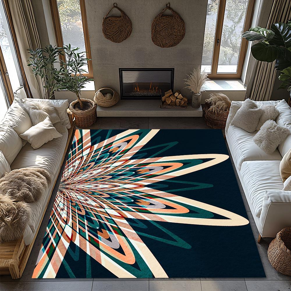 Abstrakt Mönster Dörrmatta Inomhus Utomhus Tvättbar Halkfri Golvmatta Modern Heminredning Mattor Entremattor Vardagsrumsmatta