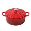 EFULLOT 24cm Emaille Gusseisen Schmortopf