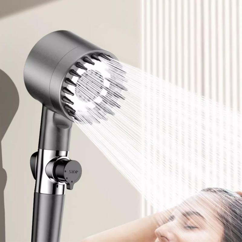 Bathroom Filter Shower Head Multiple Spray Modes Massage Showerhead with Handheld for Bathroom