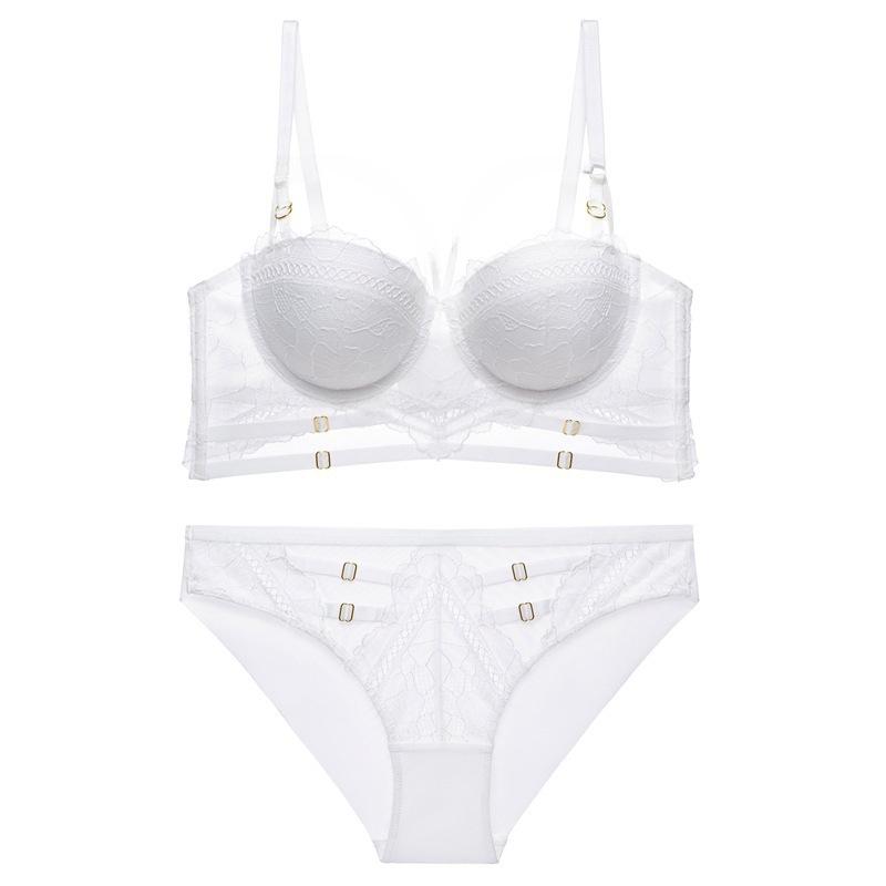 Damski Seksowny Koronkowy Zestaw Bielizny Przeciw Opadaniu z Podtrzymującym Biustonoszem