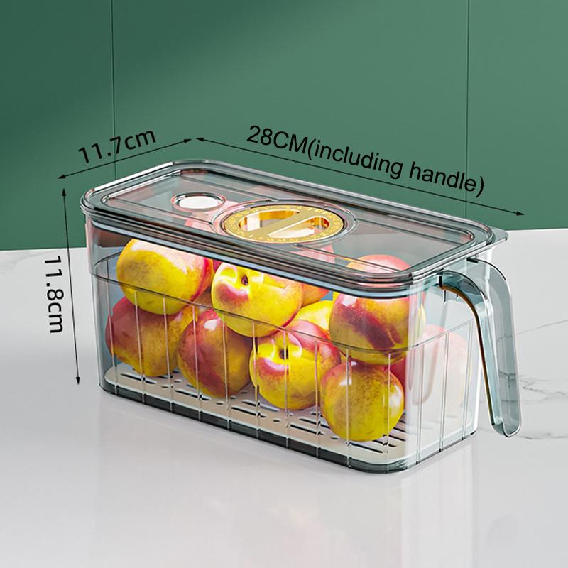 

Кухонный контейнер для хранения в холодильнике, органайзер для холодильника с крышками и ручками, контейнеры для фруктов, корзина для слива, контейнеры для хранения, кладовая