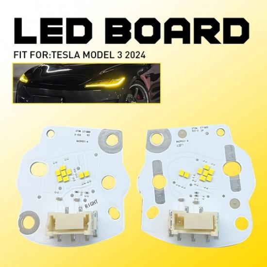 BA39031-A ЖЕЛТАЯ ПЛАТА Светодиодный Дневной Ходовой Свет Передний Для 2X Tesla Model 3 2024