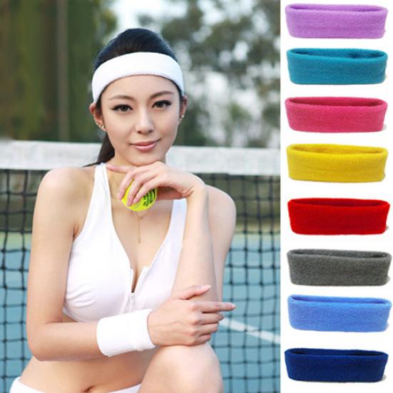 Unisex Sports Yoga Fitness Stretch Sweat Sweatband Hair Band Headband Headwear